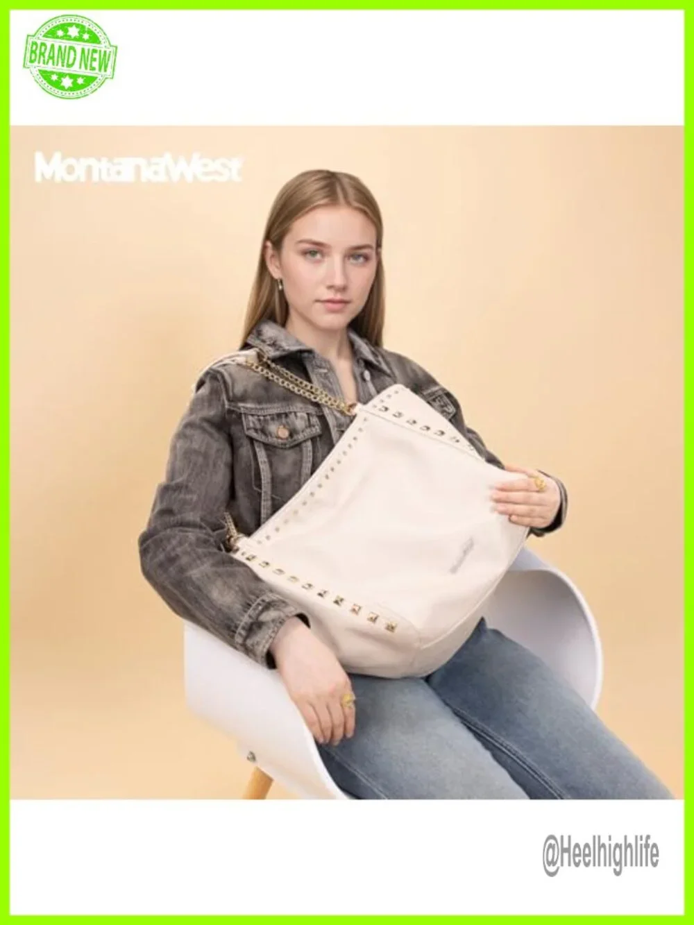 Vegan Leather Oversized Tote Hobo Bag with Chain Handle